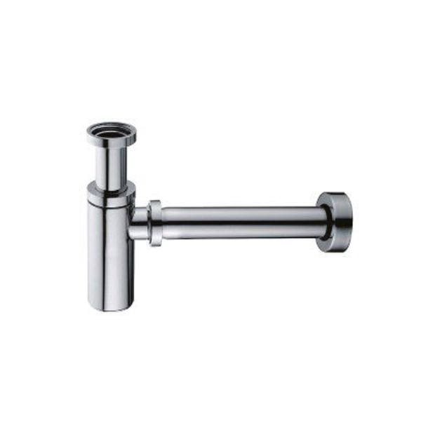 סיפון “¼1 קשיח לכיור רחצה עשוי מחומר נירוסטה אל חלד עם קומקום לקליטת לכלוך צבע ניקל דגם 051-CP