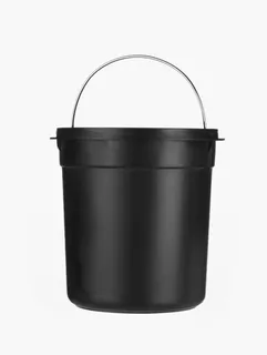 פח אשפה נירוסטה אל חלד מעוגל 5 ליטר טריקה שקטה צבע לבן מט דגם 5L100W