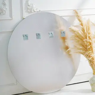 מראת גוף מרחפת עגולה לתליה ללא מסגרת קוטר 110 ס"מ דגם 88017C