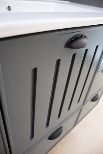 ארון אמבטיה תלוי לפי מידה רוחב וצבע לפי בחירתך עם כיור משטח חרס שקוע דגם מירידיא