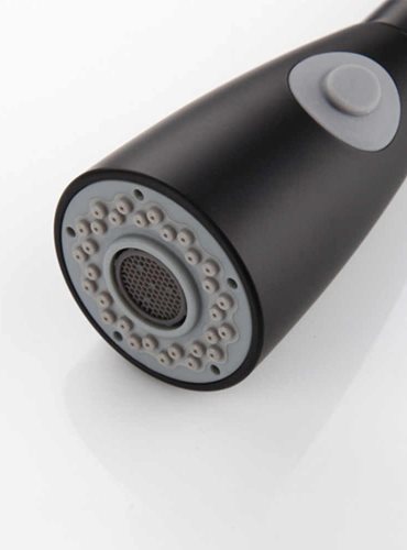 ברז מטבח מגיע עם פיה מסתובבת ונשלפת צבע שחור מט דגם 8882656