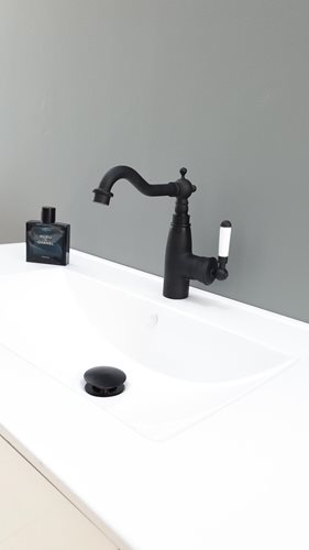 ארון אמבטיה תלוי לפי מידה רוחב עומק וצבע לפי בחירתך עם כיור משטח חרס שקוע דגם כרמל