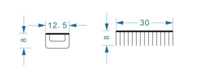 רשת ישרה לבקבוקי שמפו במקלחת לתליה על קיר עשויה מחומר נירוסטה אל חלד צבע שחור מט דגם 2444MB