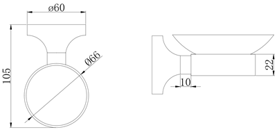 דיספנסר סבון לניקוי ידיים Atlanta צבע ניקל מבריק תלוי עשוי מחומר נירוסטה אל חלד דגם 777C-4