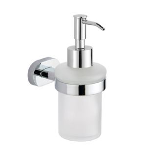 דיספנסר סבון לניקוי ידיים Matrix צבע ניקל מבריק תלוי עשוי מחומר Brass אל חלד דגם 666C-4