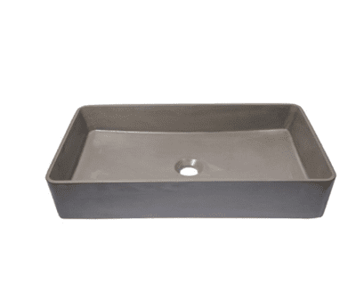 כיור רחצה מונח בטון מלבני רוחב 60 ס"מ ועומק 35 ס"מ דגם רבנן