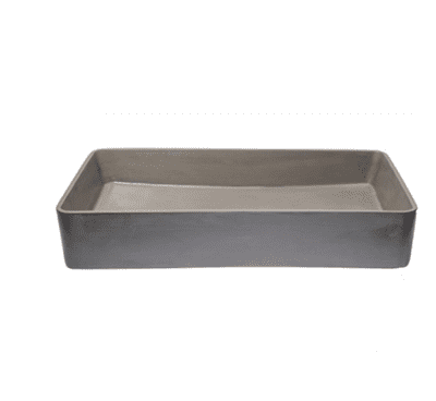 כיור רחצה מונח בטון מלבני רוחב 60 ס"מ ועומק 35 ס"מ דגם רבנן