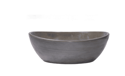 כיור רחצה מונח בטון אובלי רוחב 41 ס"מ ועומק 33 ס"מ דגם לטינה