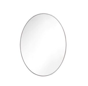 מראה מרחפת לתליה אליפסה עם מסגרת אלומיניום אל חלד צבע ניקל ברוחב 80 ס"מ ובגובה 60 ס"מ דגם C-33