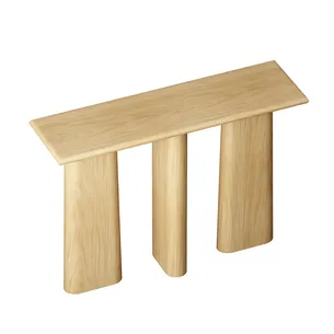 קונסולה לכניסה מעוצבת ועומדת צבע אלון רוחב 120 ס"מ ועומק 35 ס"מ דגם CB-N01