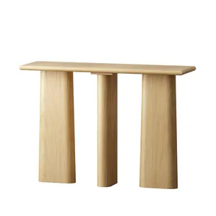 קונסולה לכניסה מעוצבת ועומדת צבע אלון רוחב 120 ס"מ ועומק 35 ס"מ דגם CB-N01