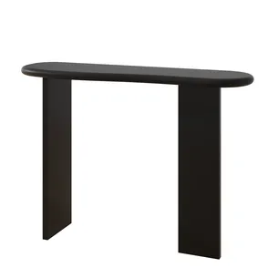 קונסולה לכניסה מעוצבת ועומדת צבע שחור מט רוחב 120 ס"מ ועומק 35 ס"מ דגם CB-N02