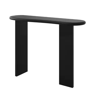 קונסולה לכניסה מעוצבת ועומדת צבע שחור מט רוחב 120 ס"מ ועומק 35 ס"מ דגם CB-N02