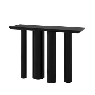 קונסולה לכניסה מעוצבת ועומדת צבע שחור מט רוחב 120 ס"מ ועומק 35 ס"מ דגם CB-N03