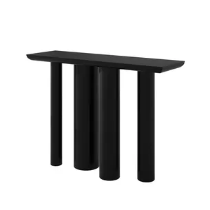 קונסולה לכניסה מעוצבת ועומדת צבע שחור מט רוחב 120 ס"מ ועומק 35 ס"מ דגם CB-N03