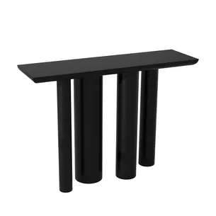 קונסולה לכניסה מעוצבת ועומדת צבע שחור מט רוחב 120 ס"מ ועומק 35 ס"מ דגם CB-N03