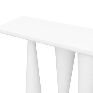 קונסולה לכניסה מעוצבת ועומדת צבע לבן מט רוחב 120 ס"מ ועומק 35 ס"מ דגם CB-N04