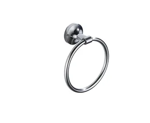 טבעת עגולה למגבות Atlanta צבע ניקל מבריק תלויה ועשויה מחומר נירוסטה אל חלד דגם 777C-6