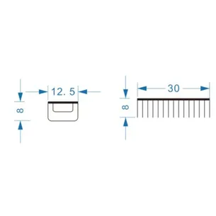 רשת ישרה לבקבוקי שמפו במקלחת לתליה על קיר עשויה מחומר נירוסטה אל חלד צבע ניקל מבריק דגם 2433CH