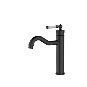 ברז רחצה עם פיה קבועה צבע שחור מט דגם AN0521K