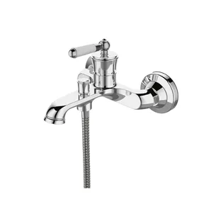 ברז מהקיר למילוי אמבטיה ו/או חיבור למוט פינוק צבע ניקל מבריק דגם AN0526CH