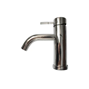 ברז רחצה עם פיה קבועה צבע ניקל מבריק דגם 8883006