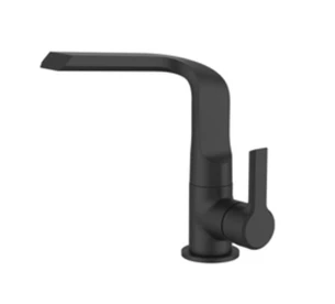 ברז רחצה עם פיה מסתובבת צבע שחור מט דגם ZV0124K