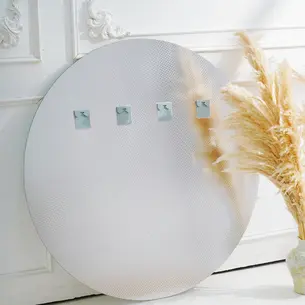 מראת גוף מרחפת עגולה לתליה ללא מסגרת קוטר 130 ס"מ דגם 88019C