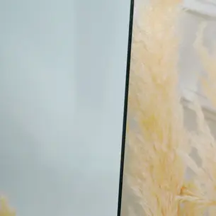 מראת גוף מרחפת בצורה אמורפית לתליה ללא מסגרת רוחב 70 ס"מ גובה 180 ס"מ דגם LM-55