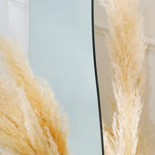 מראת גוף מרחפת בצורה אמורפית לתליה ללא מסגרת רוחב 100 ס"מ גובה 180 ס"מ דגם LM-70