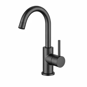 ברז רחצה עם פיה מסתובבת צבע אפור גרפיט דגם M7125