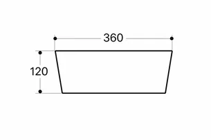 כיור רחצה מונח חרס עגול קוטר 36 ס"מ צבע מוקה מט דגם ויגו