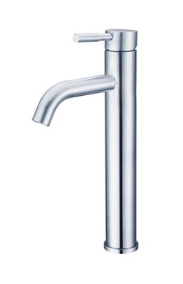 ברז לכיור מונח גבוה עם פיה קבועה צבע ניקל מבריק דגם B20502012