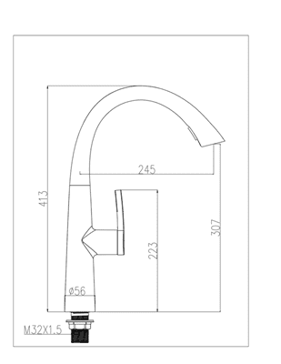 ברז מטבח מגיע עם פיה מסתובבת ונשלפת צבע שחור וזהב מט דגם 114