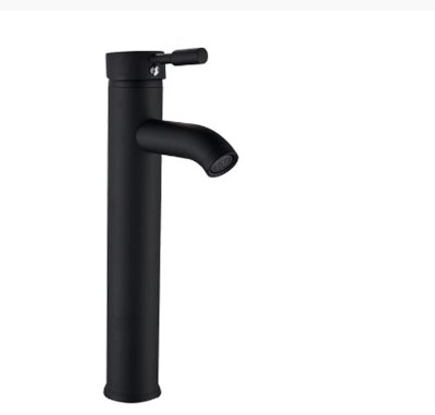 ברז לכיור מונח גבוה עם פיה קבועה צבע שחור מט דגם 88847-MP