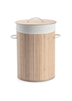 סל כביסה עגול בנפח 48 ליטר עשוי במבוק דגם V.48