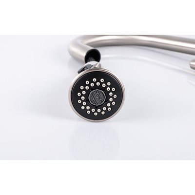 ברז מטבח מגיע עם פיה מסתובבת ונשלפת צבע ניקל מוברש דגם K62401021