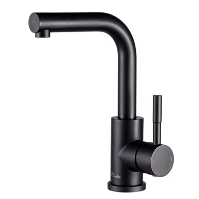 ברז רחצה 90 מעלות עם פיה מסתובבת צבע שחור מט דגם B12801312