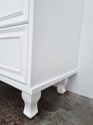 ארון אמבטיה עומד לפי מידה רוחב עומק וצבע לפי בחירתך עם משטח עץ מלא להנחת כיור מונח דגם מאסט