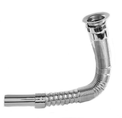 סיפון “¼1 לכיור רחצה שרשורי עשוי מפלסטיק צבע ניקל מבריק דגם 69574