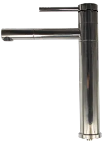 ברז לכיור מונח גבוה עם פיה מסתובבת צבע ניקל מוברש דגם 8882680