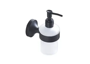 דיספנסר סבון לניקוי ידיים Atlanta צבע שחור מט תלוי עשוי מחומר נירוסטה אל חלד דגם 777B-4