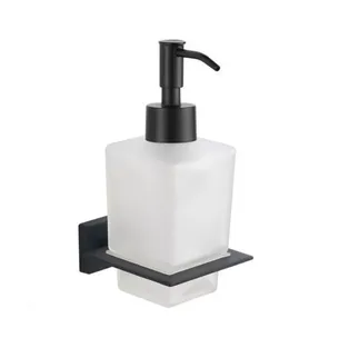 דיספנסר סבון לניקוי ידיים Netro צבע שחור מט תלוי עשוי מחומר Brass אל חלד דגם 555B-4