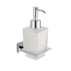 דיספנסר סבון לניקוי ידיים Netro צבע ניקל מבריק תלוי עשוי מחומר Brass אל חלד דגם 555C-4