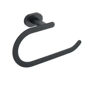 טבעת מעוגלת למגבות Matrix צבע שחור מט תלויה ועשויה מחומר Brass אל חלד דגם 666B-6