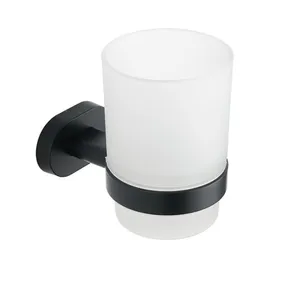 מחזיק כוס למברשות שיניים Matrix צבע שחור מט תלוי עשוי מחומר Brass אל חלד דגם 666B-3