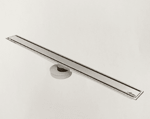 תעלת ניקוז חדשנית אורך 80 ס"מ עם כיסוי סגור מלמעלה ובחיבור ישיר לקופסת ביקורת קיימת במקלחת צבע ניקל מבריק דגם 58985C