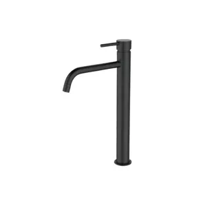 ברז לכיור מונח גבוה עם פיה קבועה צבע שחור מט דגם PL0632K