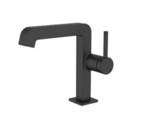 ברז רחצה עם פיה קבועה צבע שחור מט דגם PL702K