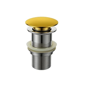 ונטיל לכיור רחצה עשוי מחומר Brass אל חלד צבע זהב מבריק דגם DR-04